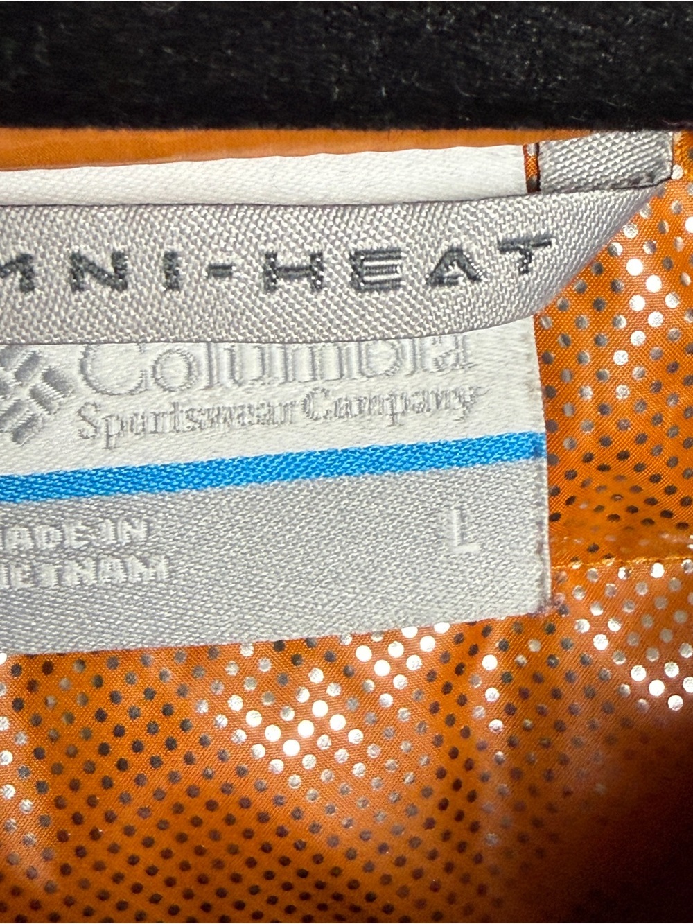 Columbia Down Jacket Men L Voodoo Falls 590 TD Turbodown Orange Lightweight Hood - Picture 7 of 14